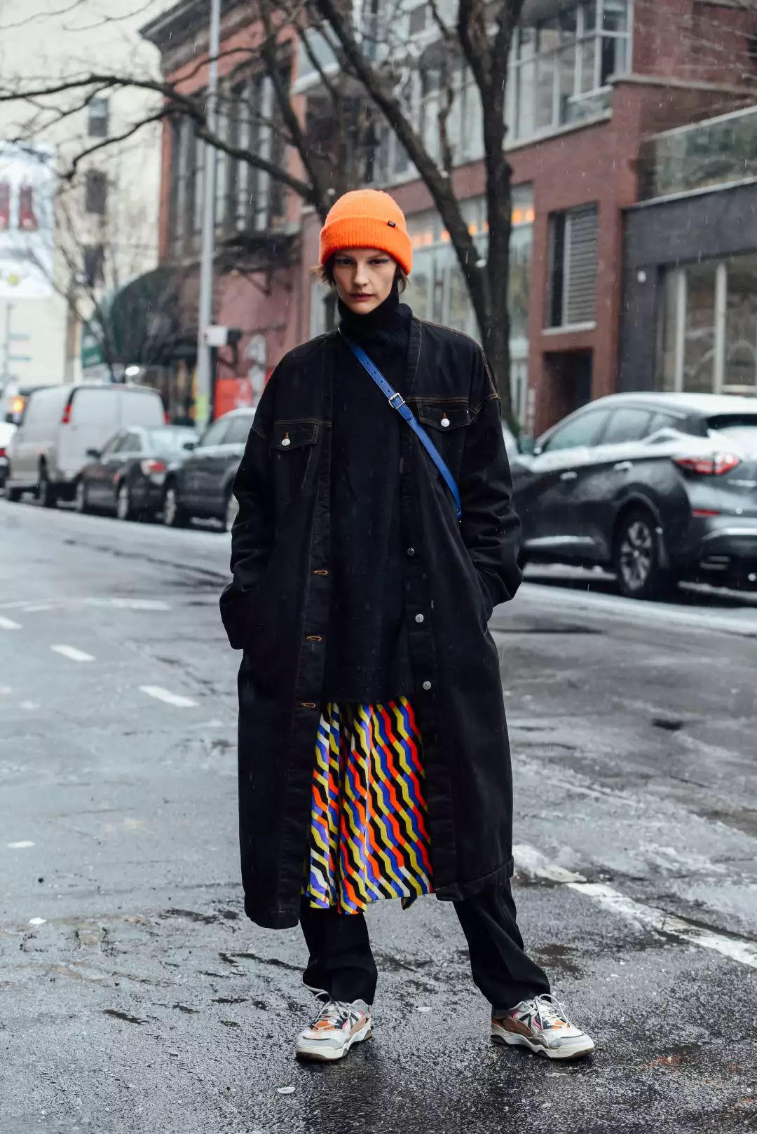 风衣搭配阔腿裤,今秋街拍最潮百搭cp!!!