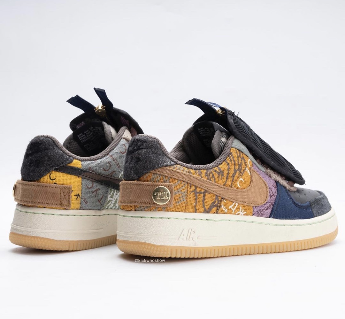 看完必冲！Travis Scott x Air Force 1联乘实物细节大赏！