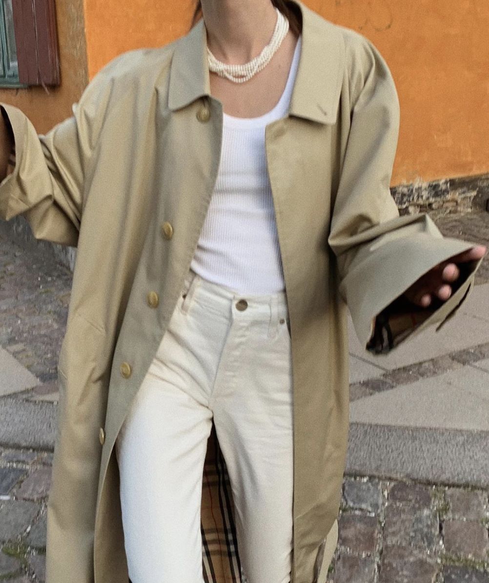 风衣搭配阔腿裤,今秋街拍最潮百搭cp!!!