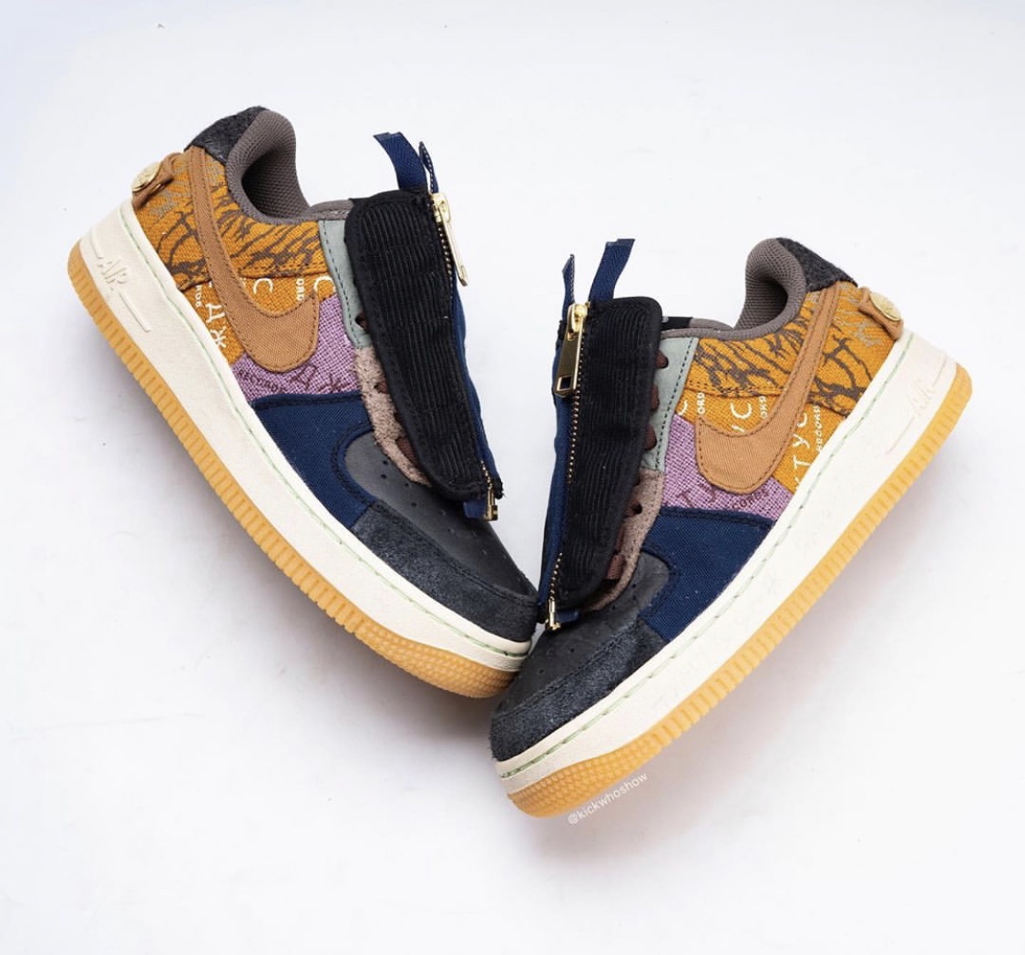 看完必冲!Travis Scott x Air Force 1联乘实物细节大赏!