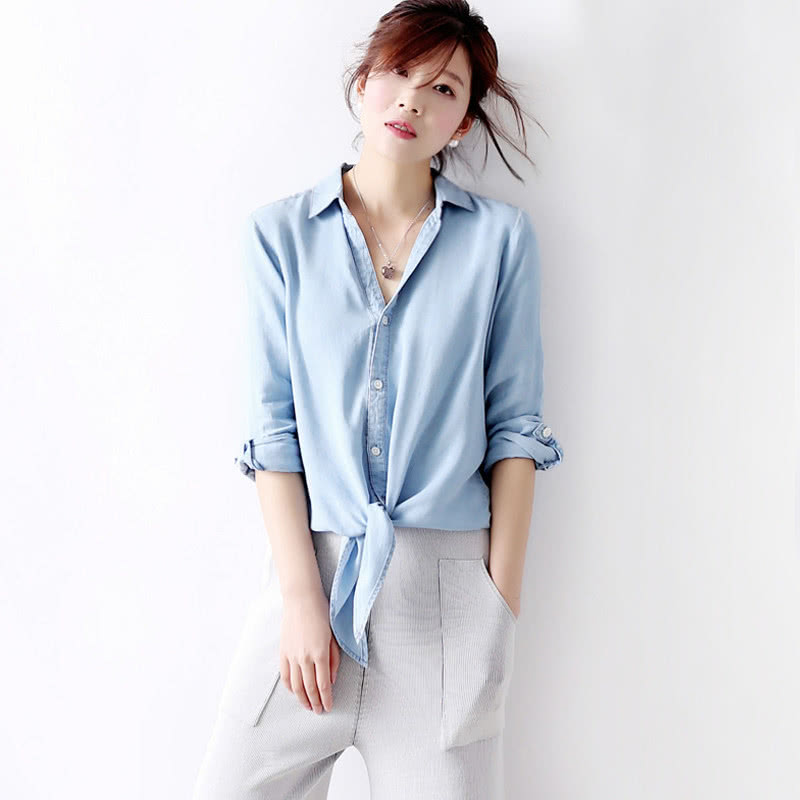 小个子怎样穿衬衫好看？这6个穿搭技巧学了让你显高显瘦还时尚