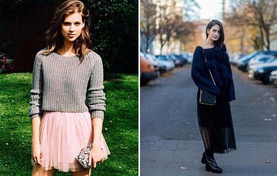 半身纱裙配什么上衣好