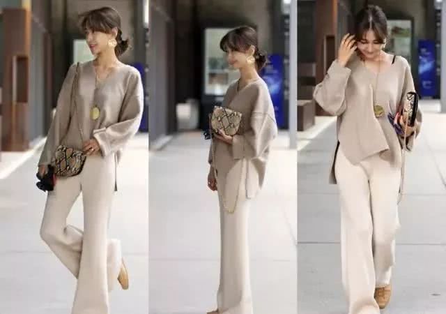 初秋怎么穿?只要一条阔腿裤就能把基础款上衣穿出高级时尚感