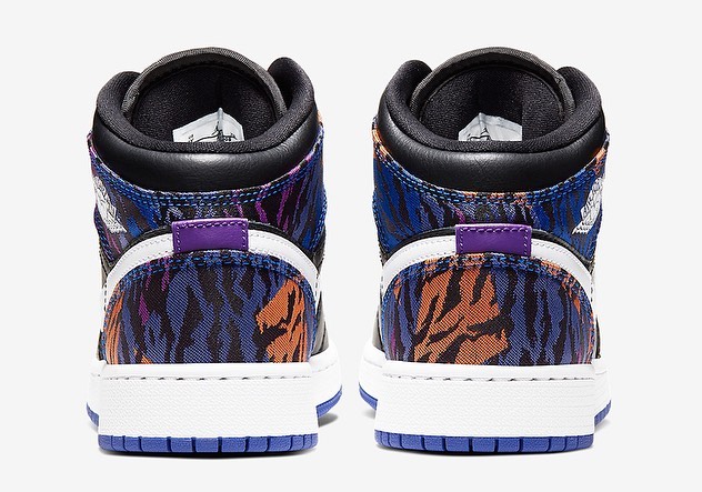 为Jordan Brand穿上虎纹外套!Air Jordan 1 Mid全新配色曝光!