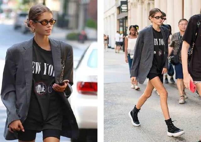 穿西装配短裤会上瘾?趁着还能露腿,秋天这样穿不知道多帅