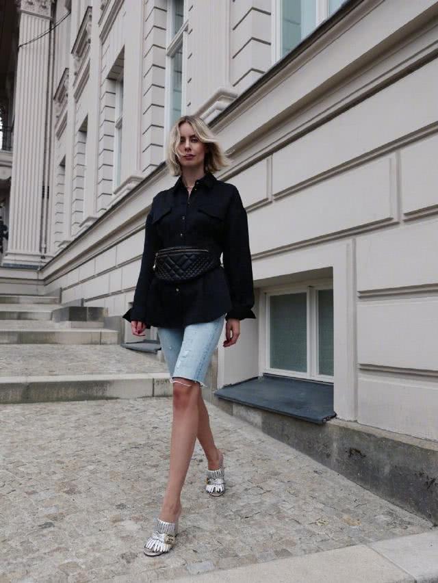 穿西装配短裤会上瘾?趁着还能露腿,秋天这样穿不知道多帅