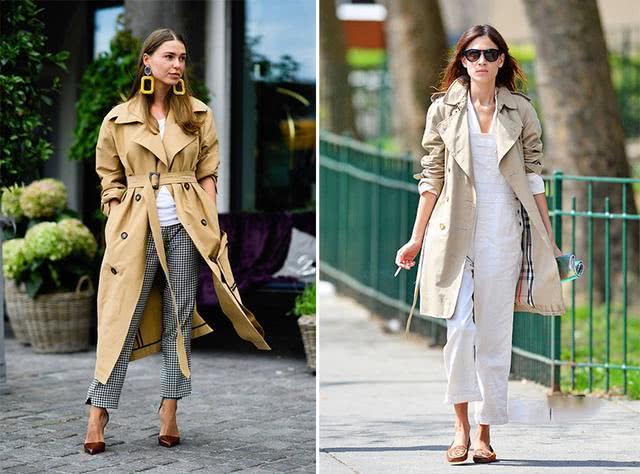 秋季风衣想穿出高级感？学街拍潮人这4招搭配，让你气质优美