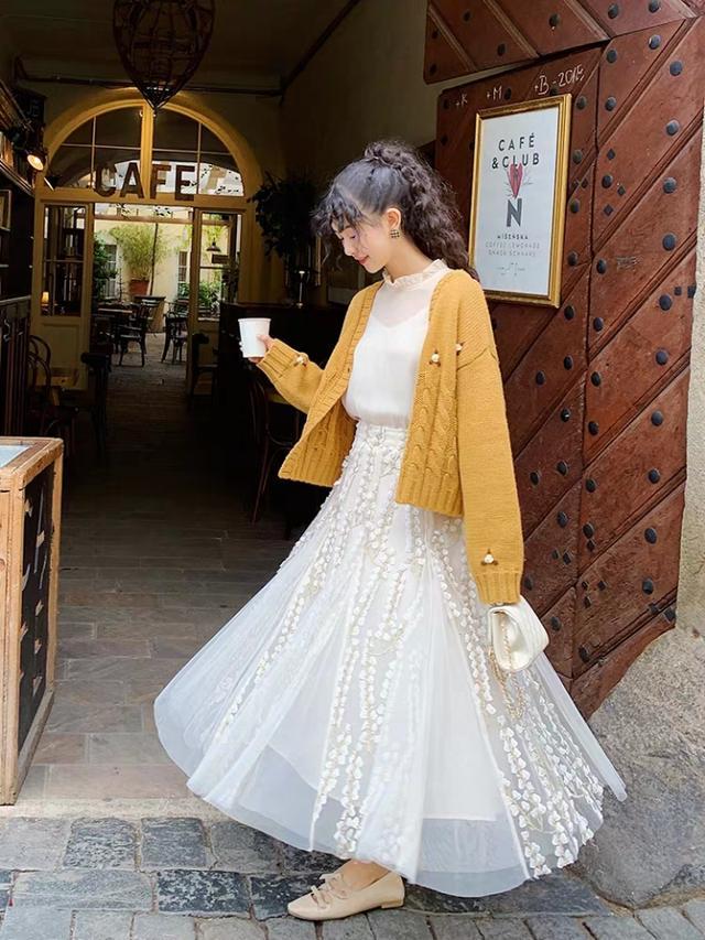 大摆半身裙,给秋天增添仙气感