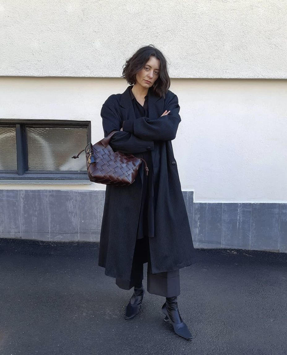 风衣搭配阔腿裤,今秋街拍最潮百搭cp!!!