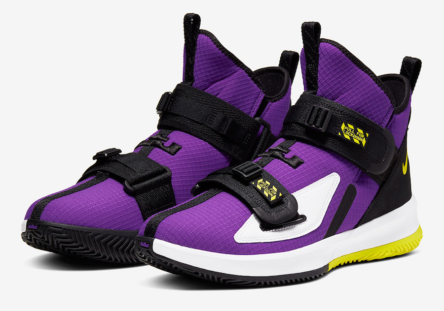 大面积紫色加身！LeBron Soldier 13 全新湖人配色下周登场