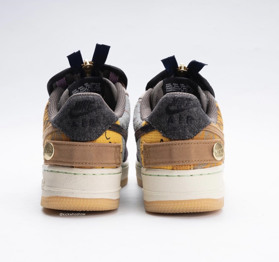 看完必冲！Travis Scott x Air Force 1联乘实物细节大赏！