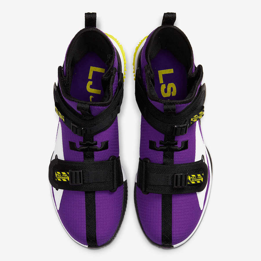大面积紫色加身！LeBron Soldier 13 全新湖人配色下周登场