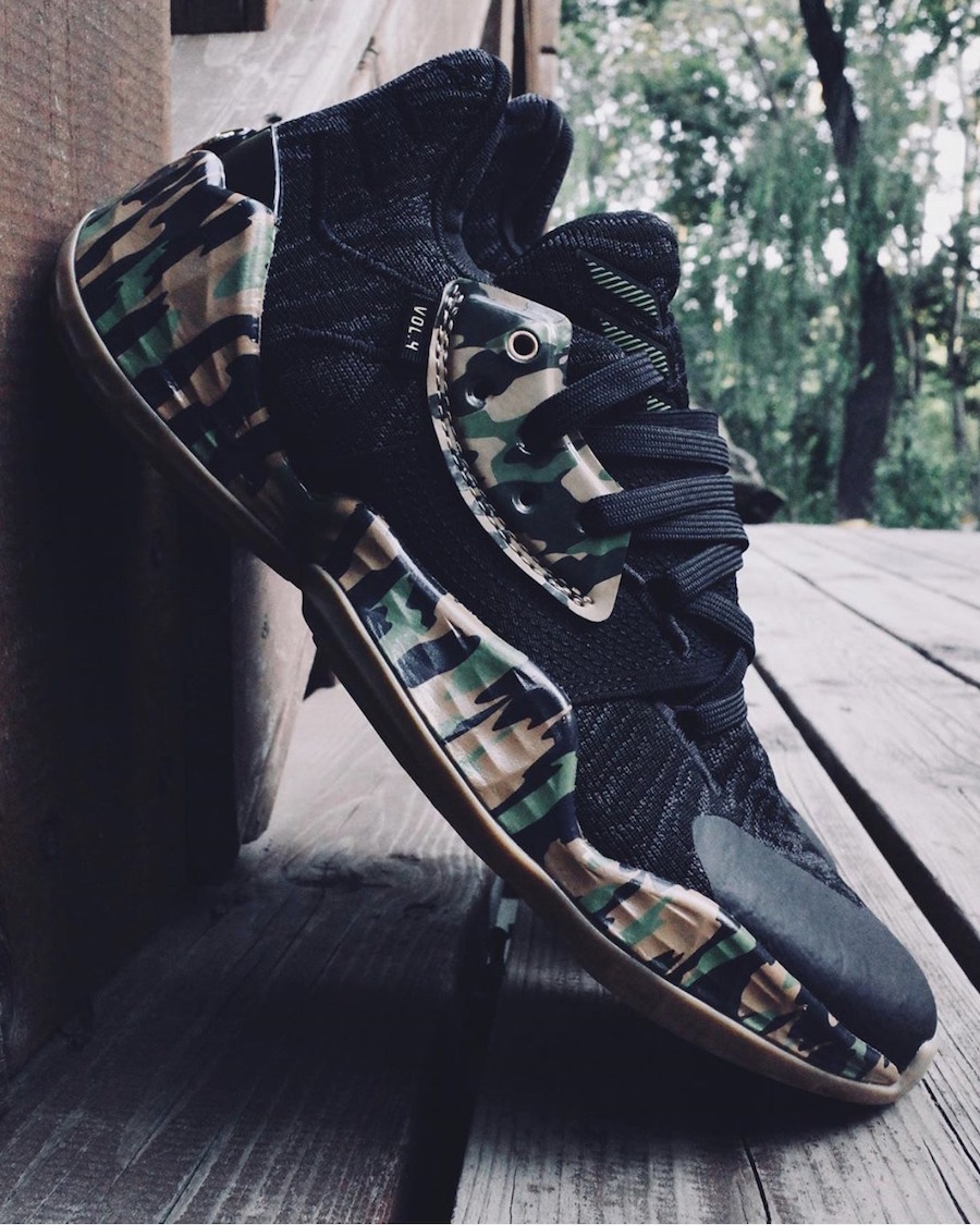 又是一款军事风！adidas Harden Vol. 4 全新迷彩配色曝光！