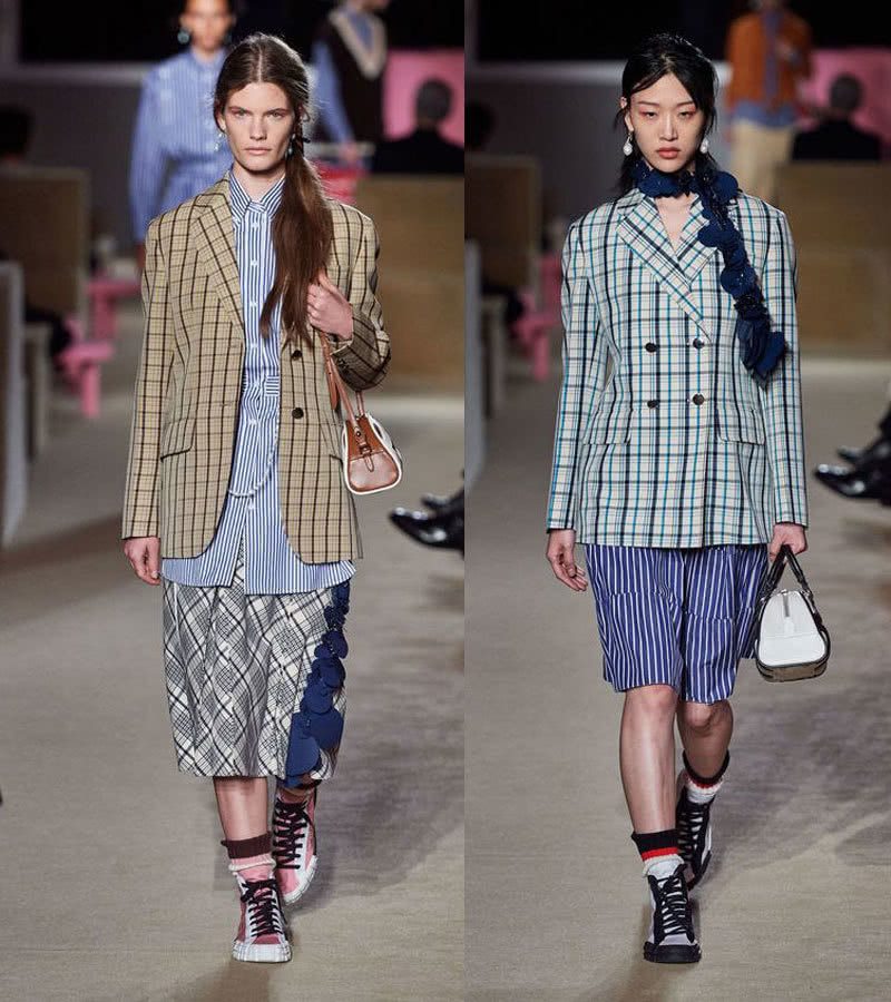 早秋穿什么最好?换一件格纹西装,让你大方美丽又时尚