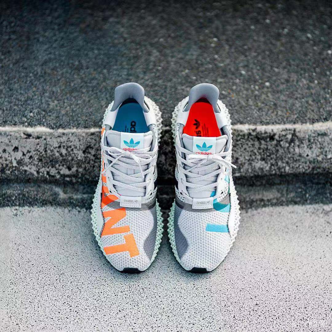 大面积涂鸦设计?!这双 adidas ZX 4000 确定不是客制?