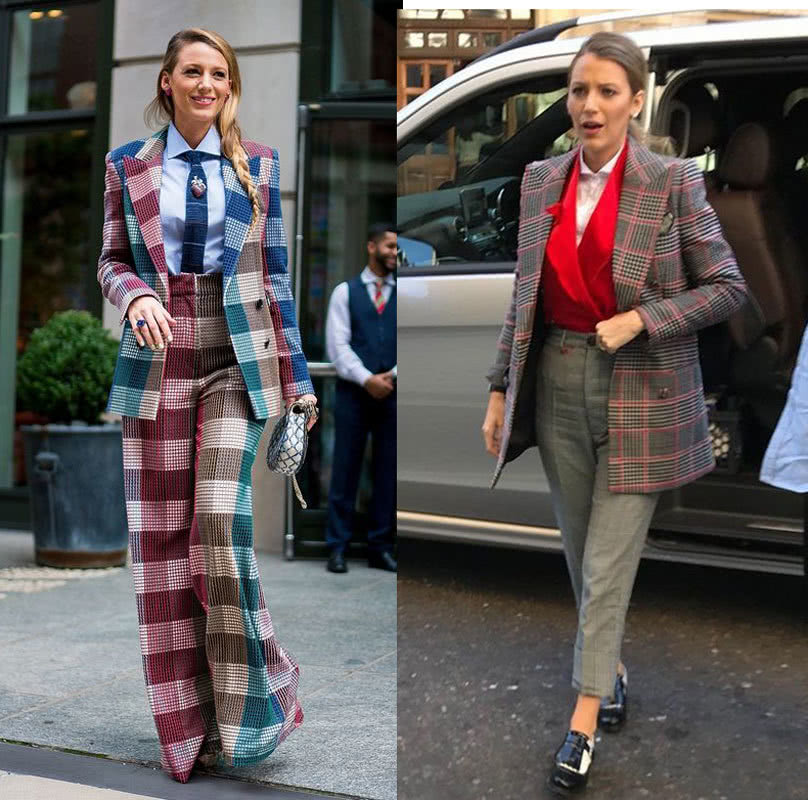 早秋穿什么最好?换一件格纹西装,让你大方美丽又时尚