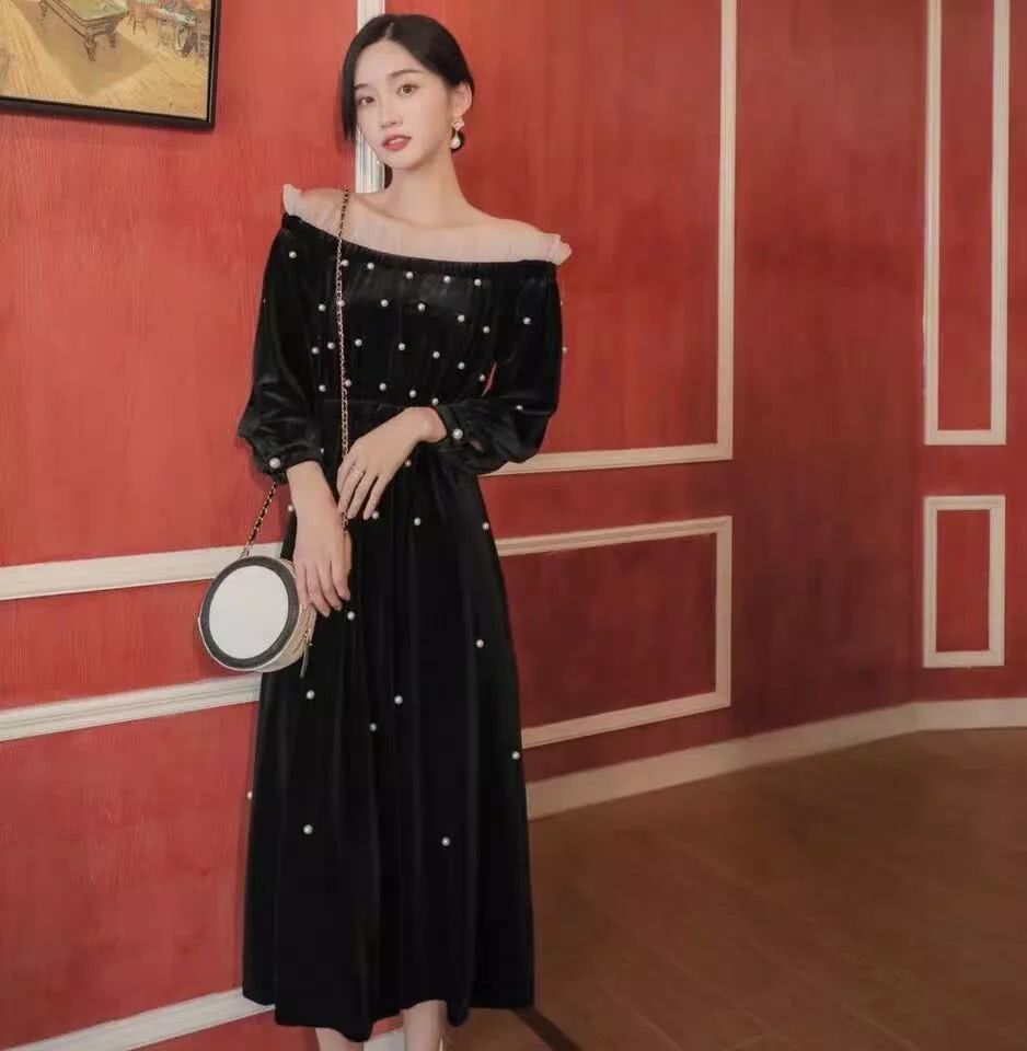 秋天来一件法式长裙,让你做复古风女孩