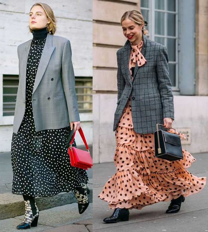 早秋穿什么最好?换一件格纹西装,让你大方美丽又时尚