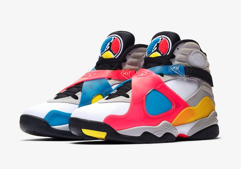 官网预告来袭!Air Jordan 8“Multi-Color”明日登场!