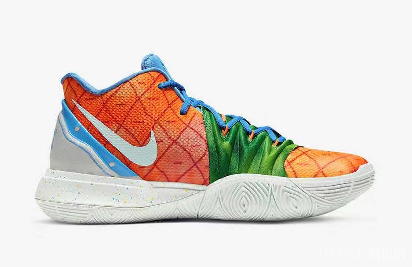 官图释出!这款《海绵宝宝》x Nike Kyrie 5 你喜欢吗?