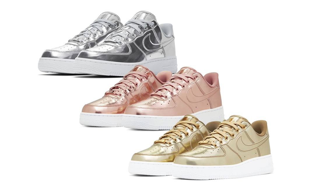 Nike Air Force 1 SP继续更新,你喜欢的金属色来了!