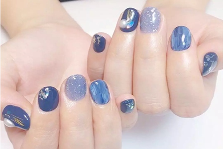 1561366471959384.jpg 短指甲适合美甲款式,甲床小、圆甲盖不能错过的清爽图案