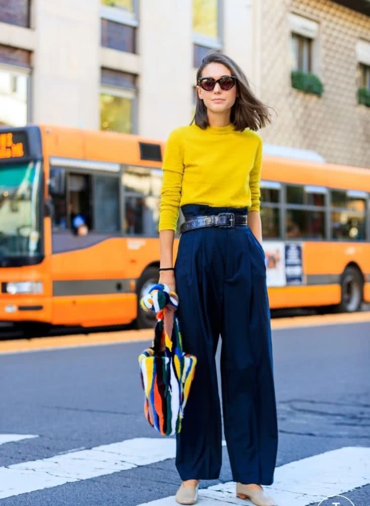 2019秋天回头率超高的纸袋裤火了，显瘦又显高