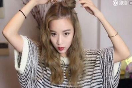 少女心炸裂的丸子头怎么扎，简单几个步骤萌上天