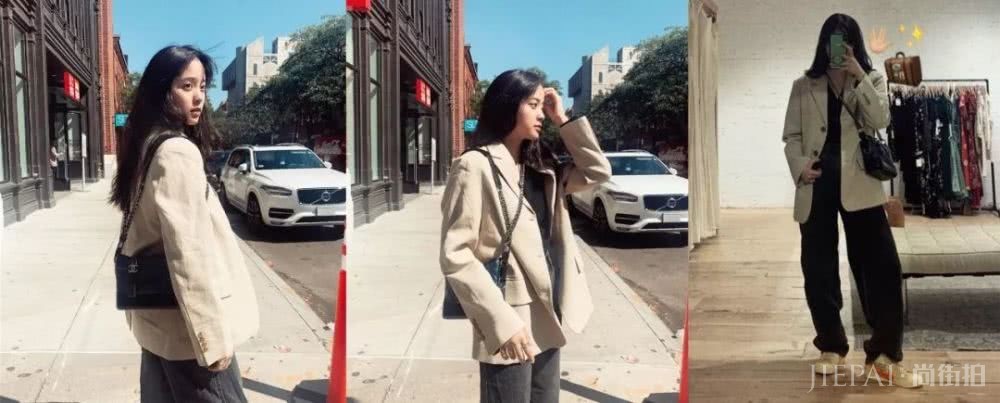 秋季学院风怎么穿?看欧阳娜娜近期街拍穿搭解析,简约又时尚