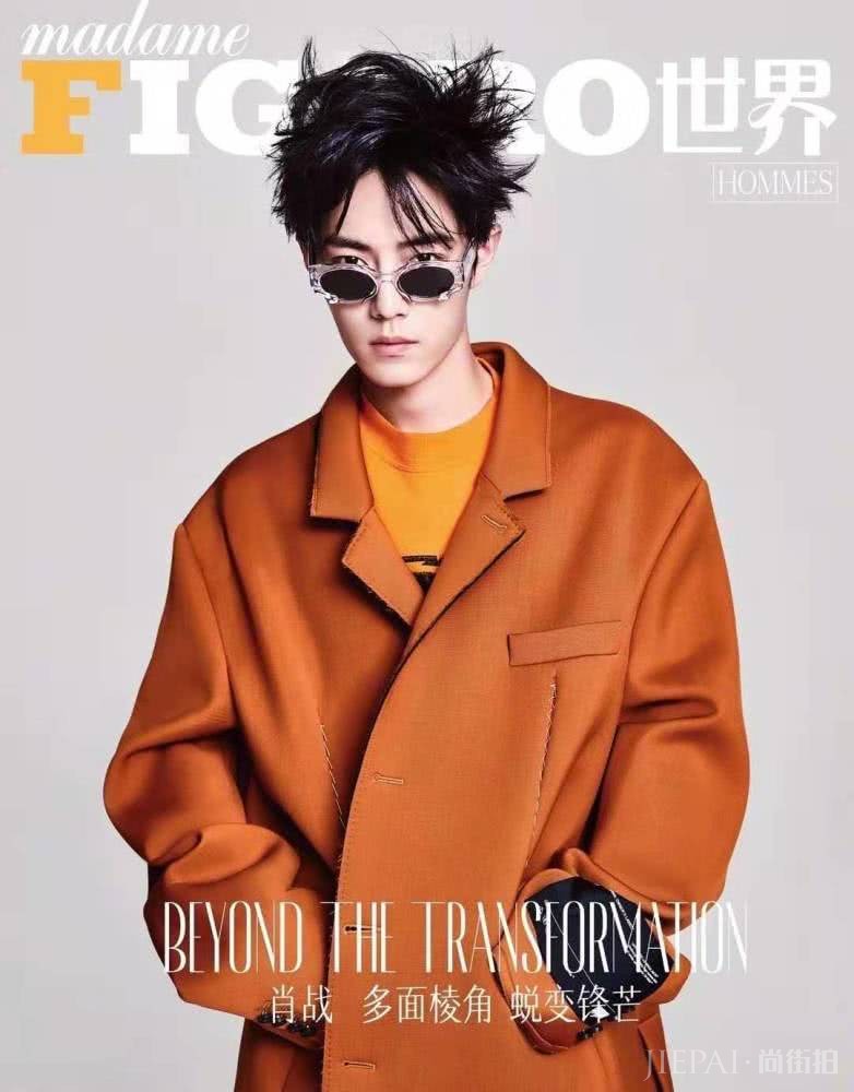 肖战登10月刊杂志封面,一头乱发表现力太强