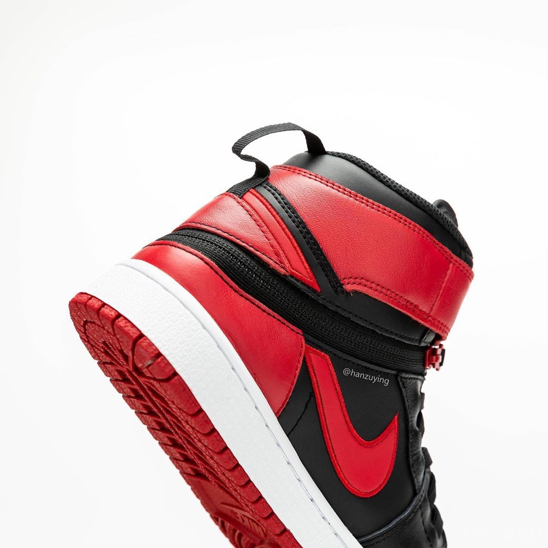 可能比元年黑红还要火！Air Jordan 1 High Fly Ease“Gym Red”实物近赏！