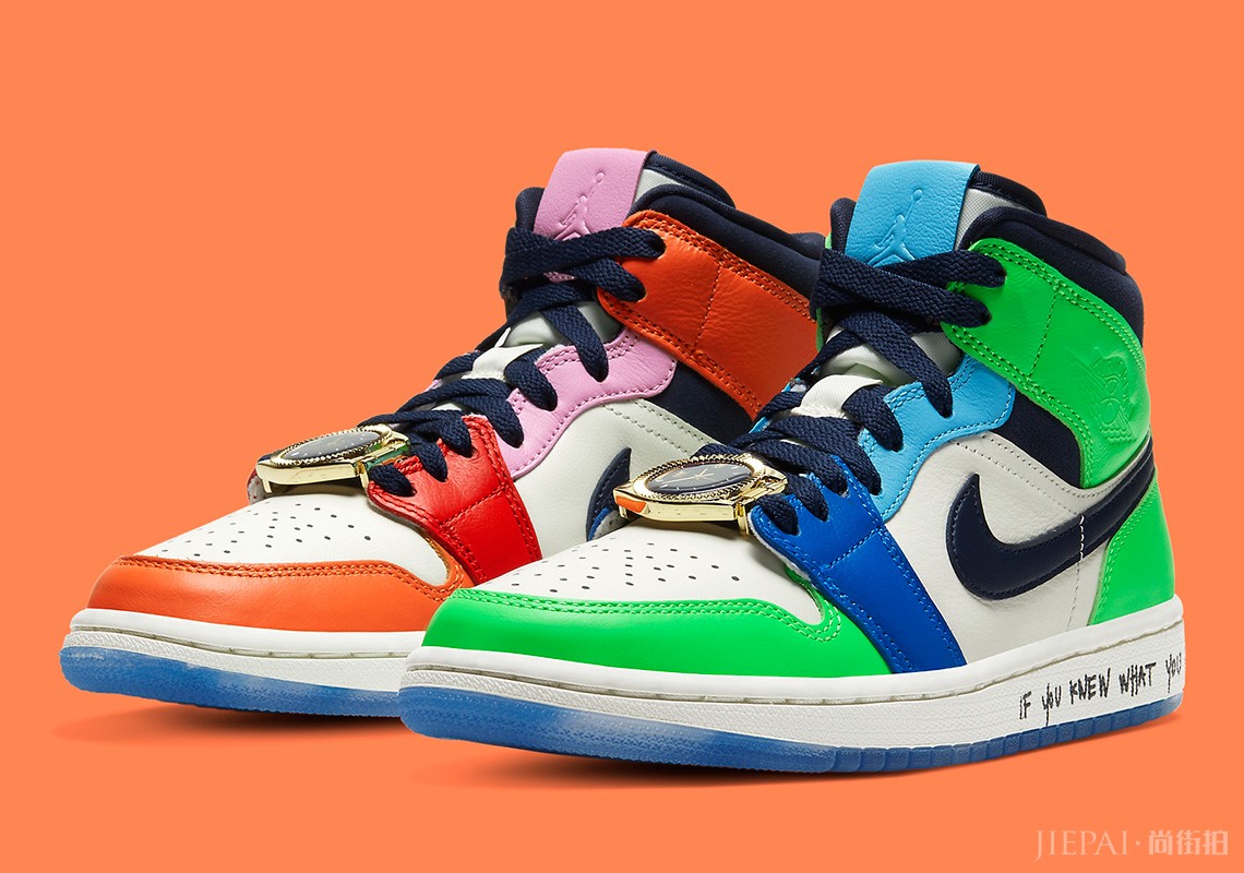 售前欣赏!Melody Ehsani x Air Jordan 1 Mid官方细节释出!