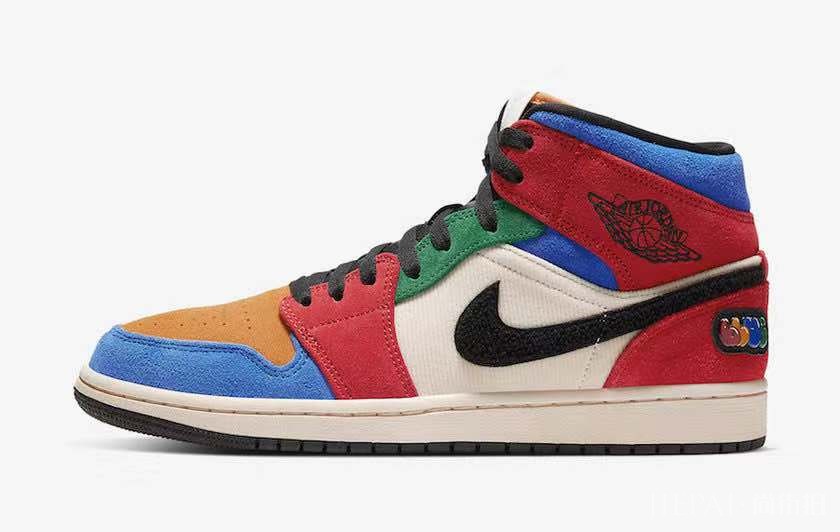 准备好了没!Blue The Great x Air Jordan 1 Mid “Fearless” 官图释出!