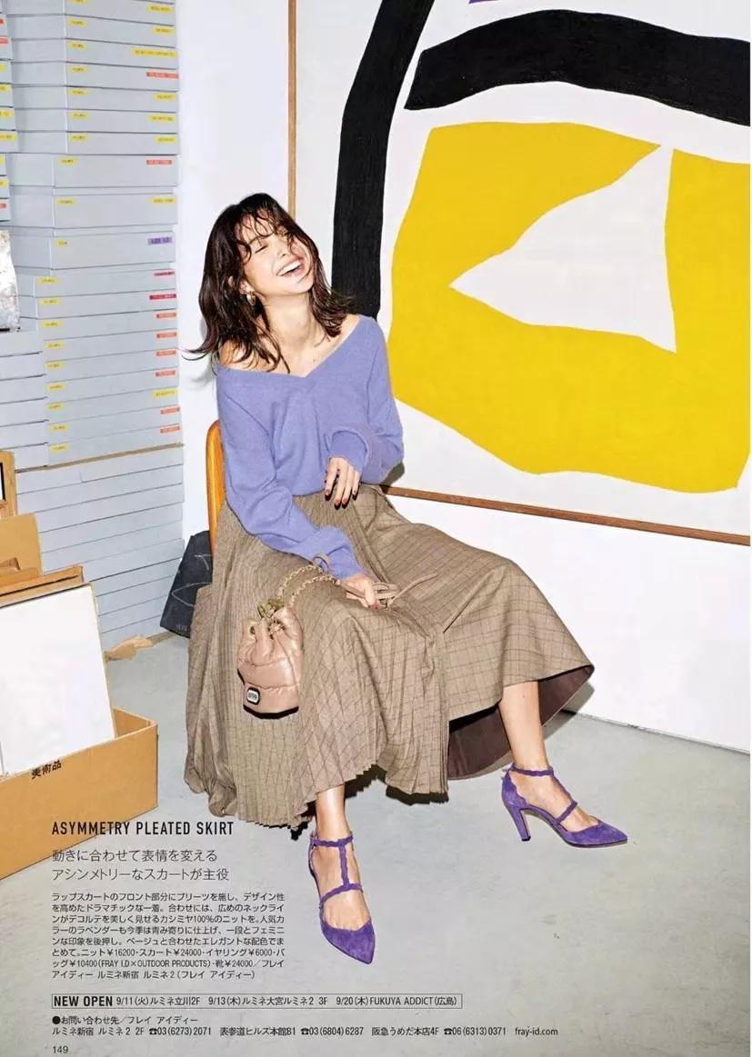 跟着日本杂志学穿毛衣，居然能这么好看...