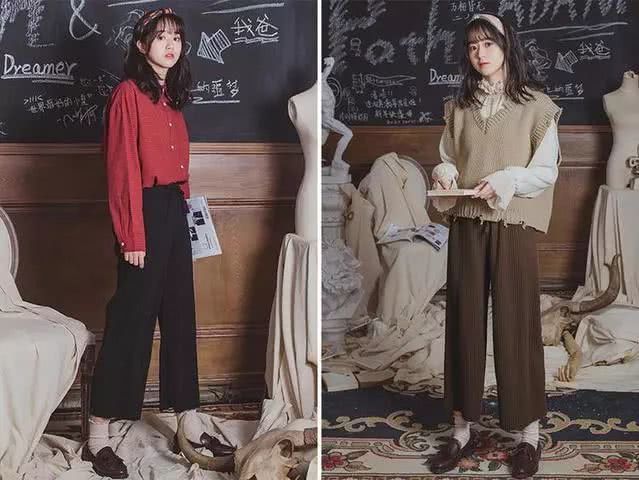 女生阔腿裤不要这样穿，特别第3个显得“肩宽体胖”