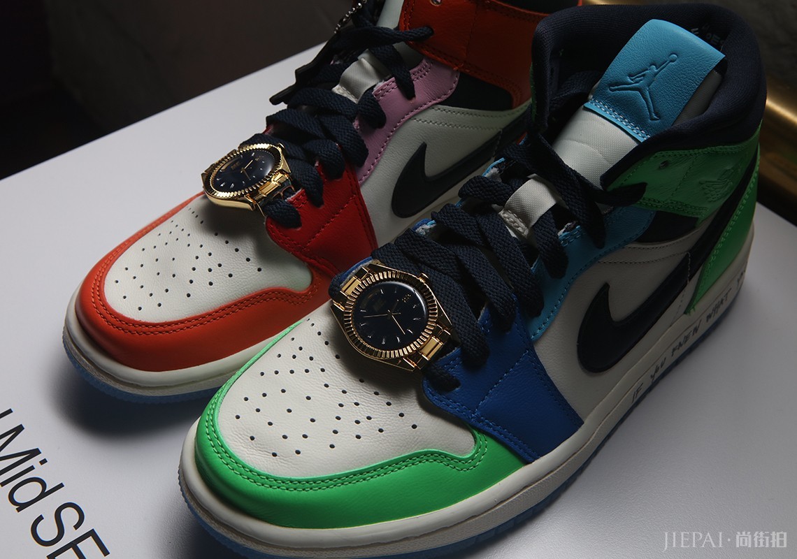 售前欣赏!Melody Ehsani x Air Jordan 1 Mid官方细节释出!