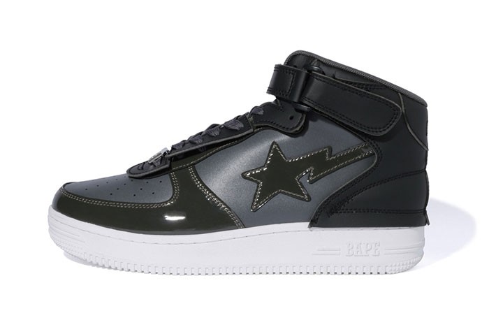 与NIKE AIR FORCE 1同台battle？BAPESTA全新中帮版本正式亮相！