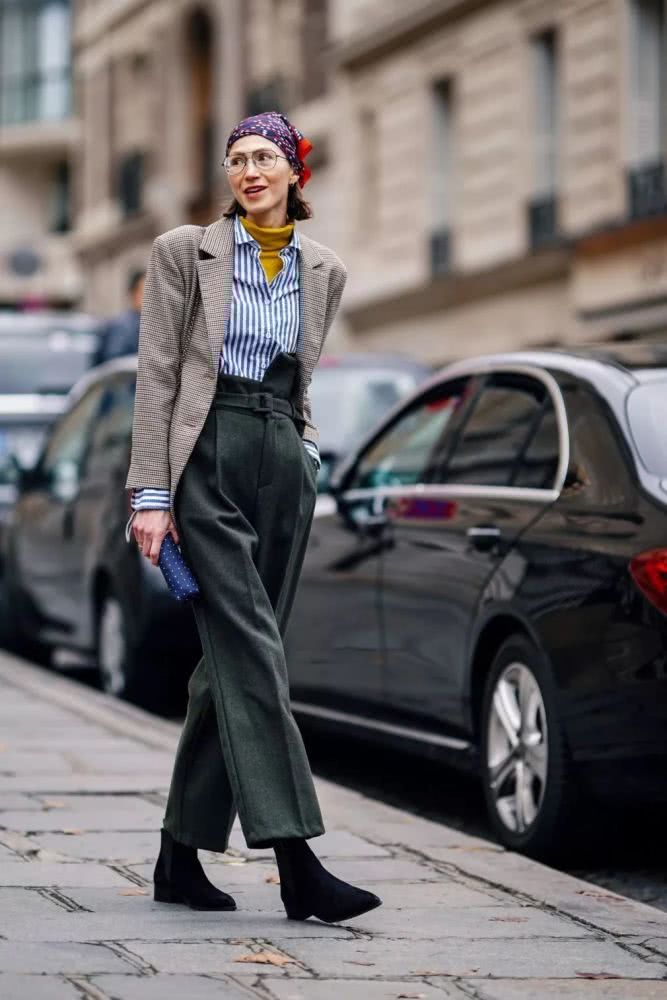 2019秋天回头率超高的纸袋裤火了，显瘦又显高