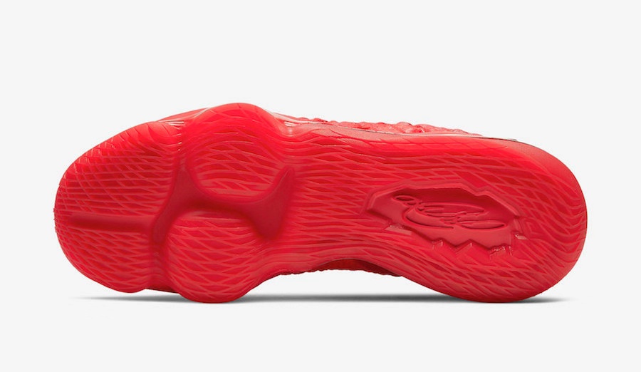 烈火雄心!纯红 LeBron 17 下月中旬霸气登场!