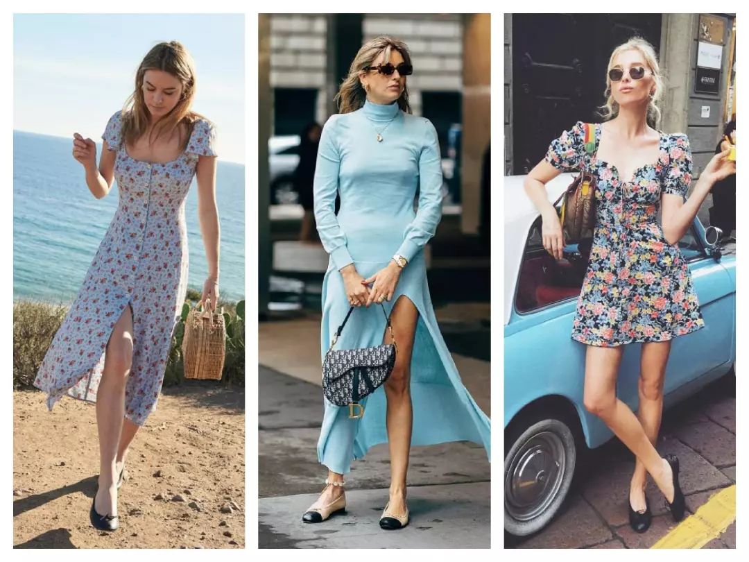 高跟鞋再也不是必需品!平底鞋+裙子才是秋季最美的搭配!