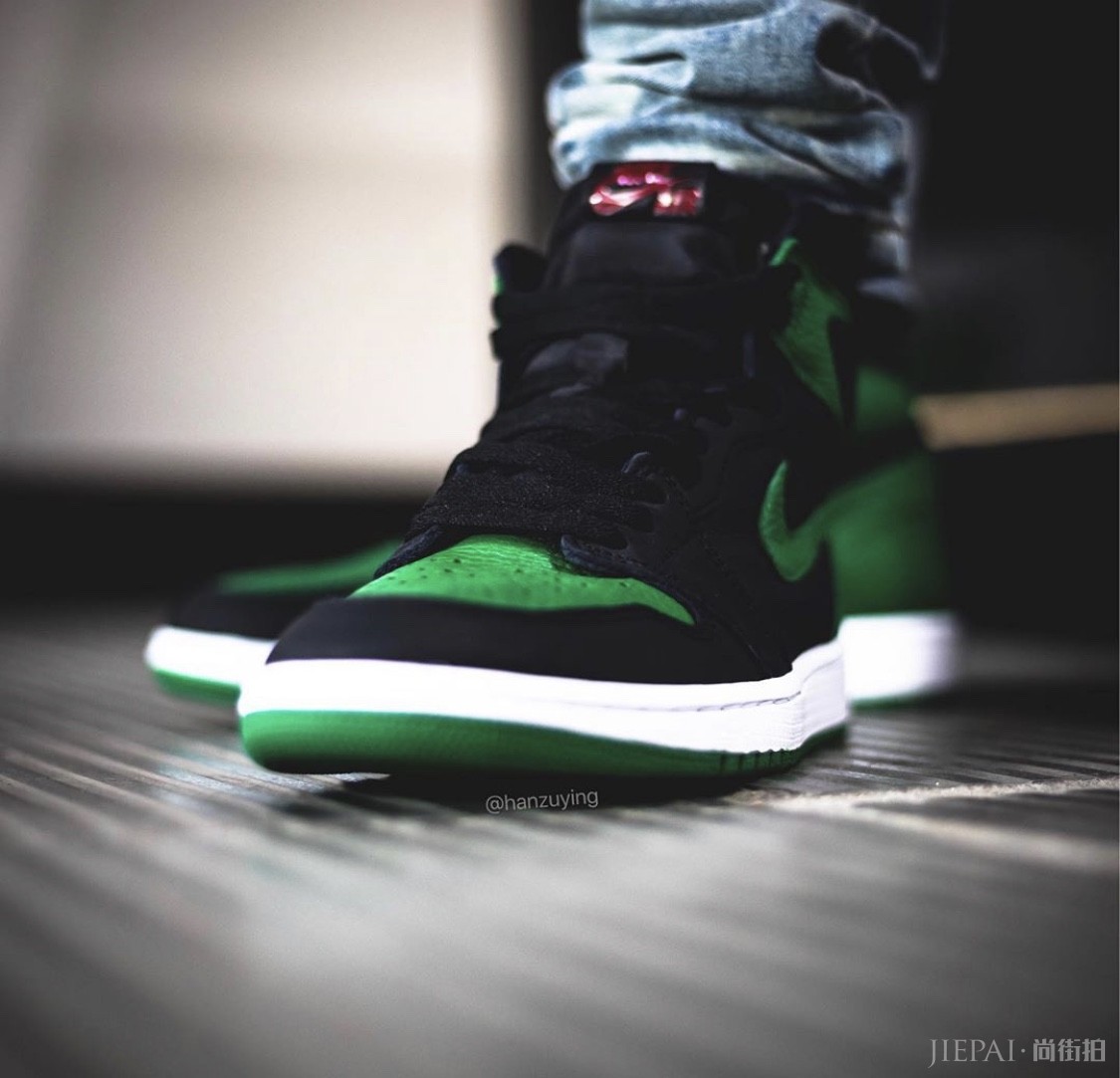 2019必入系列!Air Jordan 1 “PINE GREEN”实物上脚细节双曝光!