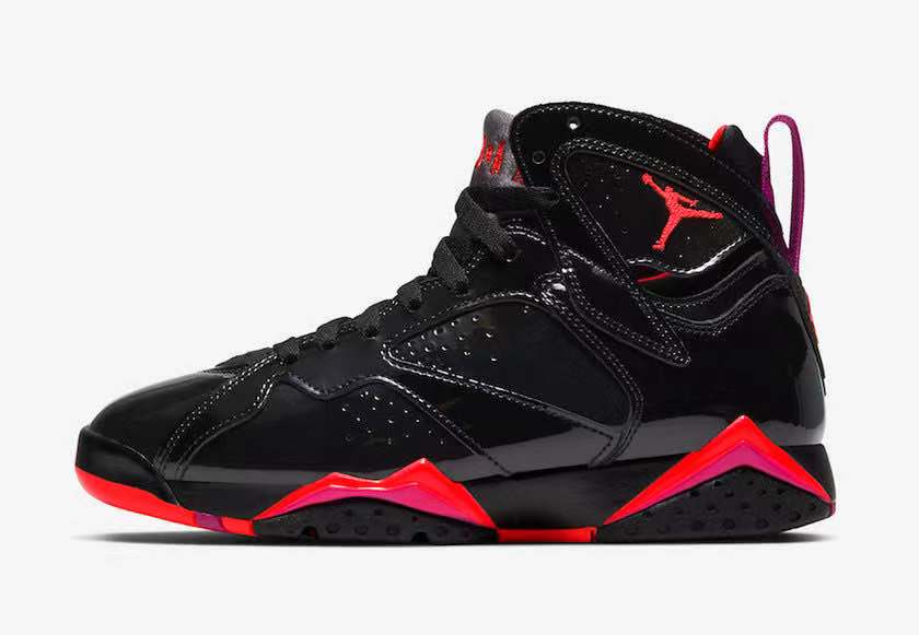 官图释出!Air Jordan 7 “Black Patent Leather”月底登场!