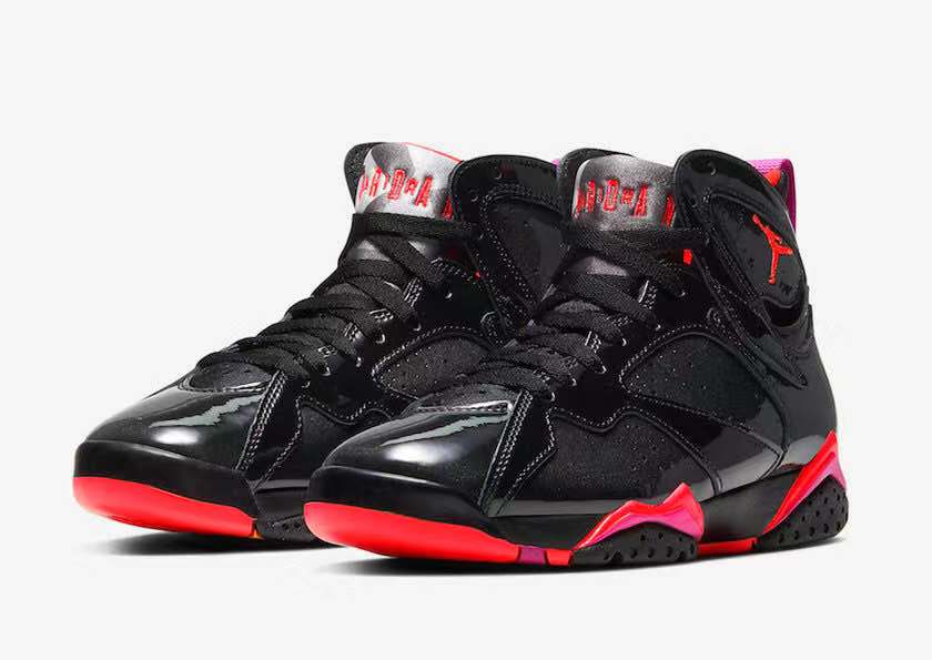 官图释出!Air Jordan 7 “Black Patent Leather”月底登场!