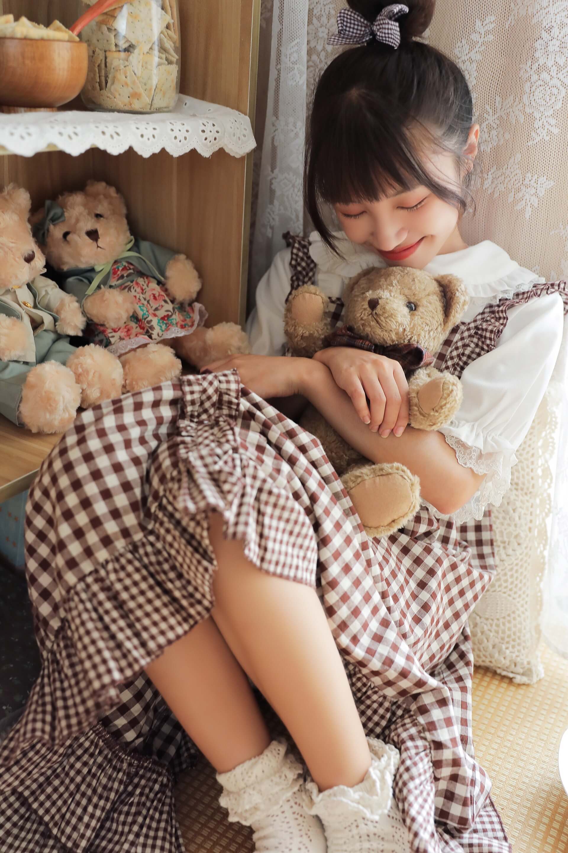 可爱文艺清纯美少女小姐姐书房清新写真