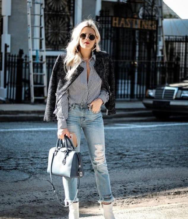 欧美街拍:这几个穿衣法则让你从同龄人中脱颖而出,随意就能穿出高级感