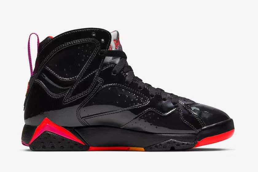官图释出!Air Jordan 7 “Black Patent Leather”月底登场!