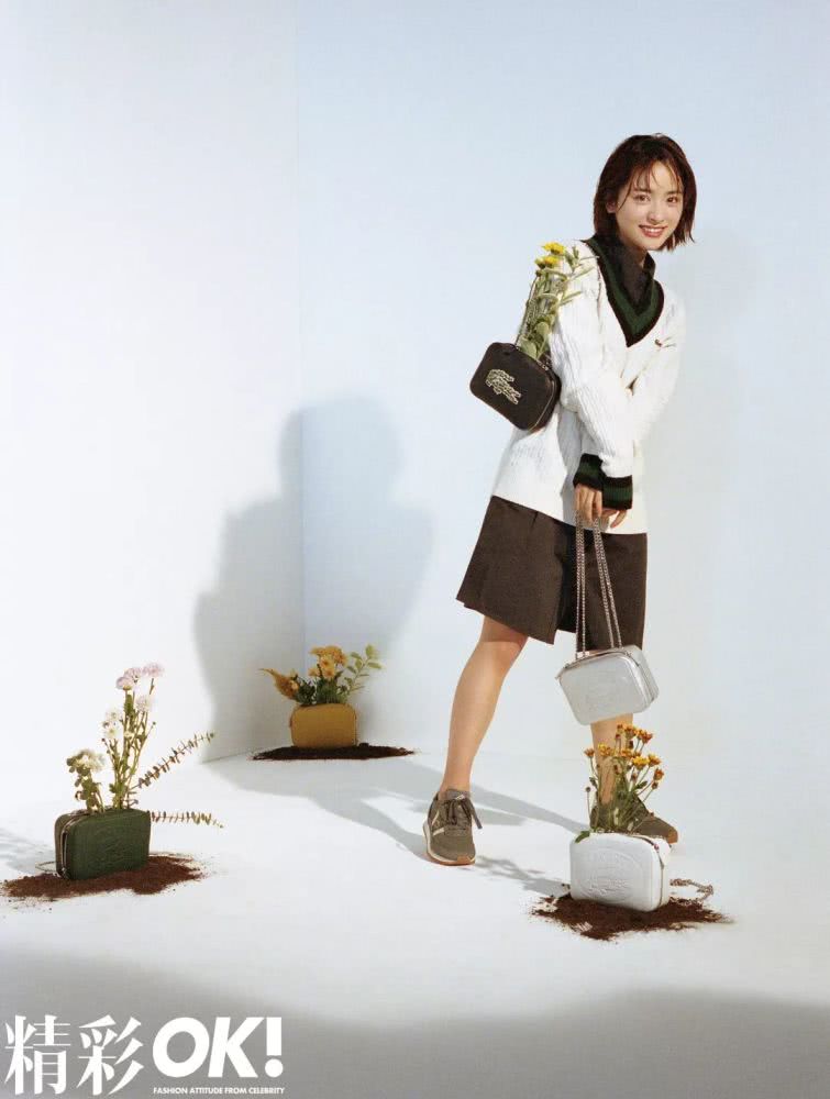 沈月拍摄时尚大片，化身元气少女