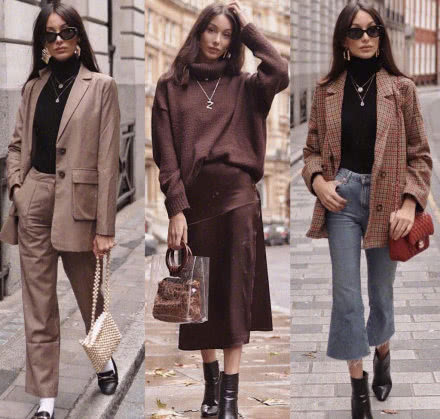 伦敦博主MELISEKREM的英伦风穿搭,大风衣格子裙,优雅又不失新意