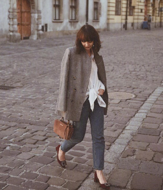 波兰时尚博主Kamila Mraz甜美法式穿搭