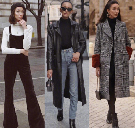 伦敦博主MELISEKREM的英伦风穿搭,大风衣格子裙,优雅又不失新意